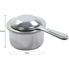 Queimador Fogareiro Fundo Inox Fondue Rechaud Espiriteira Foto mini 3