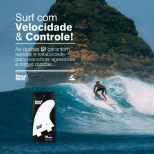 Quilha Fcs1 Quadri-Quilha Sf1 Soul Fins Branca Jogo de 4 Quilhas Laterais Fcs1 Prancha de Surf Softboard Funboard Quilhas Rígidas Injetadas Performance Quadriquilha Surf Padrão Fcs Foto mini  2
