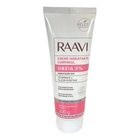 Raavi 10% Ureia Creme Hidratante 200g Foto 1