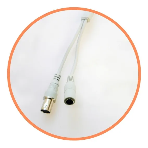 Rabicho Conector Bnc/p4 Cftv Camera Segurança 45 Cm Foto 1