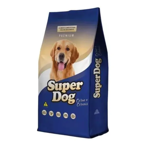 Ração Cães Adulto Super Dog 15kg Foto 1