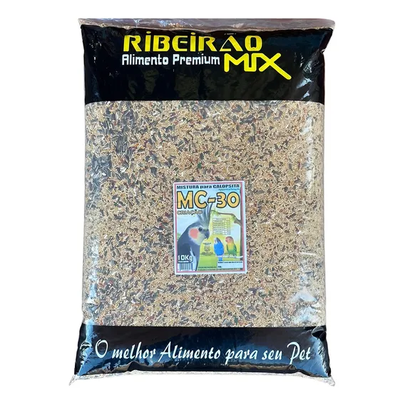 Ração Calopsita Periquitos Sementes Mistura Alpiste 10kg Foto 1