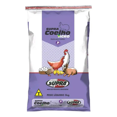 Ração Coelho Supra Crescimento Engorda 05kg Foto 1