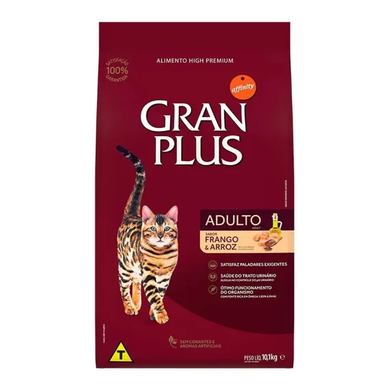 Ração Gatos Adultos Frango E Arroz 10,1kg Granplus Foto 1