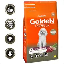 Ração Golden Fórmula Mini Bits Cães Adultos Pequeno Porte Carne e Arroz 3kg Original Foto mini  2