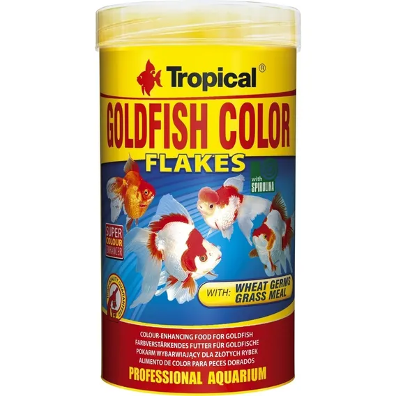 Ração Goldfish Color Flakes 20g Tropical Kinguio -cavernapet Foto 1