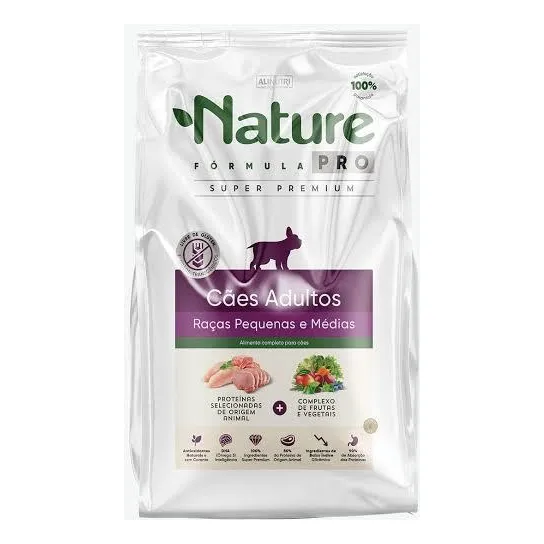 Ração Nature Pro Adulto Raça Pequena 15kg Foto 1