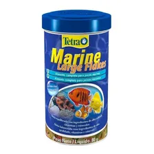 Ração P/ Peixes Marinhos Tetra Marine Large Flakes 80g Foto  mini 1