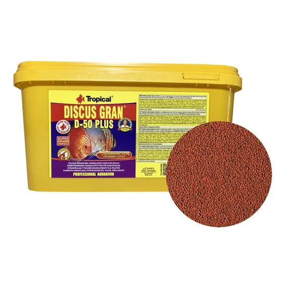 Ração Para Acará-disco Tropical Discus Gran D-50 Plus 2,2kg Foto 1