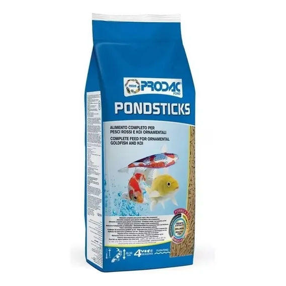 Ração Para Carpas E Kinguios Prodac Pond Sticks 1kg Foto 1