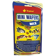 Ração Para Crustáceos Peixes de Fundo de Aquário 90g Sache Tropical Mini Wafers Mix Foto mini 4