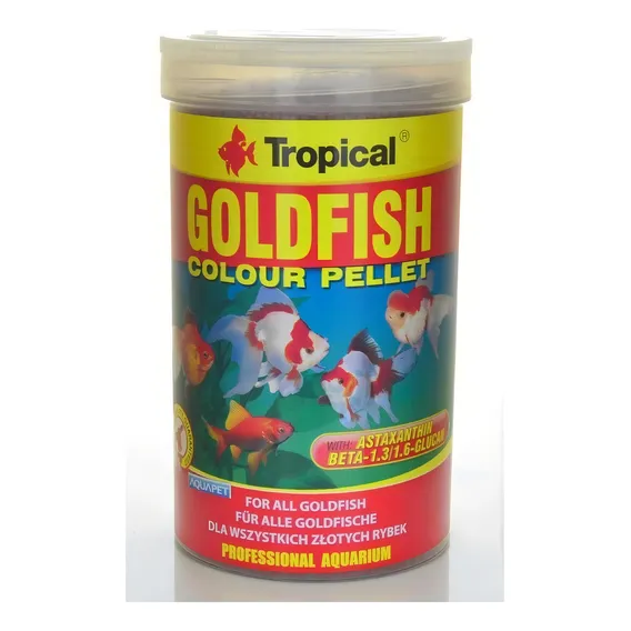 Racao Para Peixe Goldfish Colour Pellet 360g - Tropical Foto 1