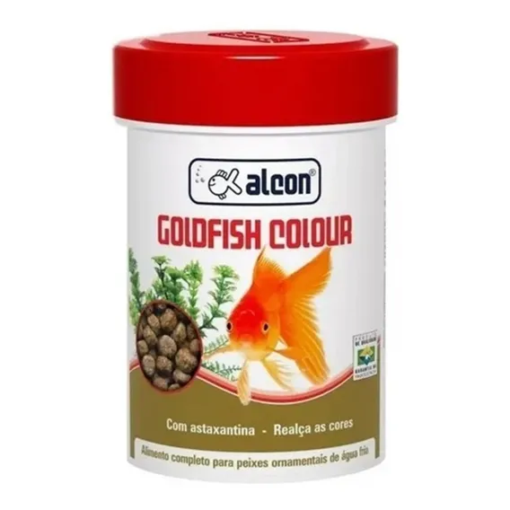 Ração Para Peixes Alcon Goldfish Colour - 100g Foto 1