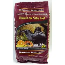 Ração Pássaro Preto Triturada Frutas 400g Raposo Un33 Foto mini  2