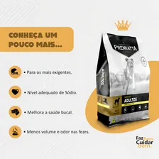 Ração Premiatta Super Premium para Cães Adultos Raças Médias e Grandes sabor Carne com Batata 15kg Foto mini  2