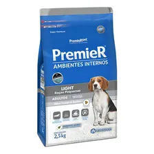Ração Premier Amb. Internos Light Cães Adultos Salmão/frango 2,5Kg Foto  mini 1