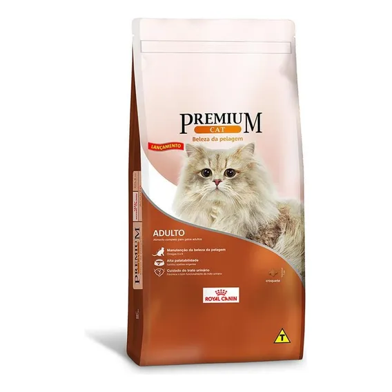 Ração Royal Canin Premium Gatos Adulto Beleza Pelagem 10,1kg Foto 1