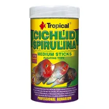 Ração Tropical Cichlid Spirulina Medium Sticks 360g full Foto  mini 1
