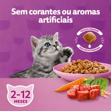 Ração Whiskas Para Gatos Filhotes Sabor Carne e Leite 900g Foto mini 4