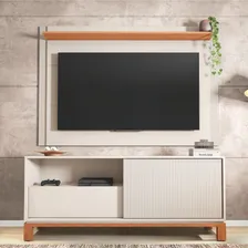 Rack Bancada Com Painel Para Tv Até 55 Polegadas Madeir/off Foto mini  3