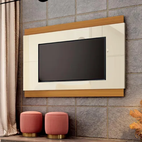 Rack Bancada Com Painel Tv 60 Polegadas1,60m Legacy Offwhite Cor Branco Foto 1