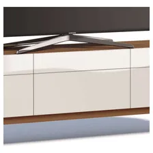 Rack Classic 3g 1.8 Off White Com Freijó - Imcal Móveis Cor Bege Foto mini 4