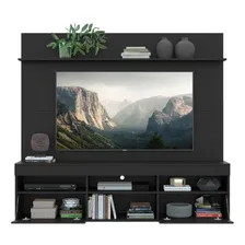 Rack Com Espelho E Painel Com Suporte Tv 65 Madri V3368 Cor Preto Foto mini 4
