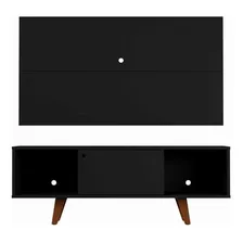 Rack Com Painel Para Tv Até 42 Polegadas Simon Preto 135 Cm Foto mini 3