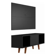 Rack Com Painel Para Tv Até 42 Polegadas Simon Preto 135 Cm Foto mini 2
