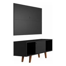 Rack Com Painel Para Tv Até 42 Polegadas Simon Preto 135 Cm Foto mini 2