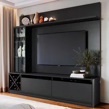 Rack Com Painel Para Tv Até 50 Polegadas Com Adega E Cor Preto Foto mini 4