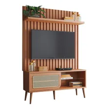 Rack Com Painel Para Tv Até 55 Polegadas 1 Porta Foto  mini 1