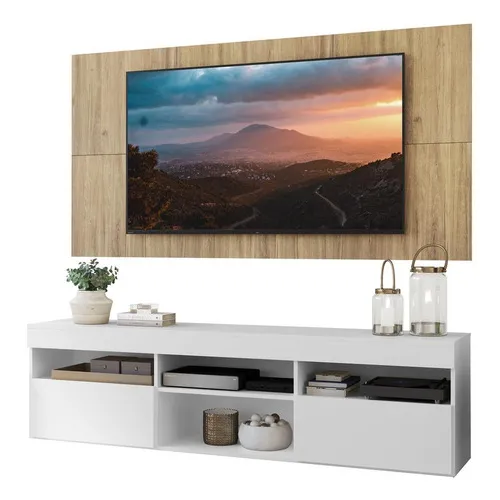 Rack Com Painel Tv 65 Suspenso Londres Multim贸veis V3336 Foto 1