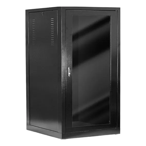 Rack De Piso Fechado 16u Padrao 19 X 570mm - Preto Foto 1
