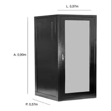 Rack De Piso Fechado 16u Padrao 19 X 570mm - Preto Foto mini  3