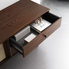 Rack Idimex Rack Para Tv Até 65 Imbuia De Madeira Maciça Foto mini 4