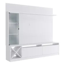 Rack Painel Tv 50 Coliseu 3 Portas Branco Panorama Móveis Foto mini  3