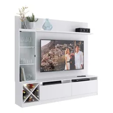 Rack Painel Tv 50 Coliseu 3 Portas Branco Panorama Móveis Foto  mini 1
