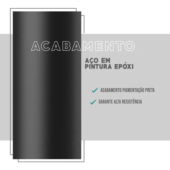 Rack Painel Tv 50 Polegadas Ohio Carraro Preto Foto 1