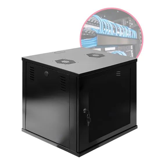 Rack Parede Bracket 9u X 470mm Padrão 19 Cor Preto Foto 1