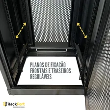 Rack Servidor Perfurado 12u X 570mm Flex Tipo Piso Padrão 19 Cor Preto Foto mini 4