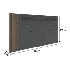Rack Suspenso Com Painel Suspenso Para Tv Até 70 Polegadas Cor Cinza Foto mini  2