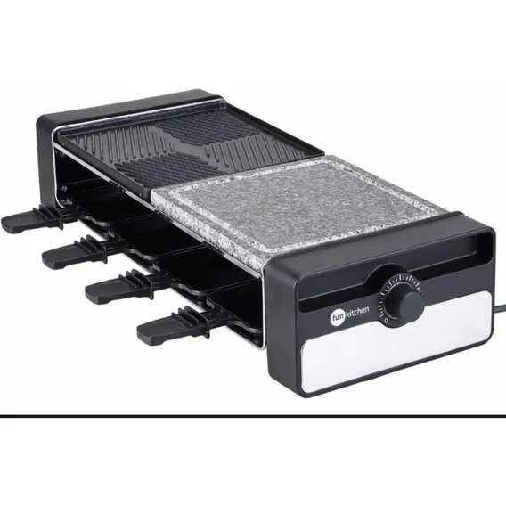 Raclette Grill Elétrica Gourmet - Antiaderente - Fun Kitchen - 110V Foto 1