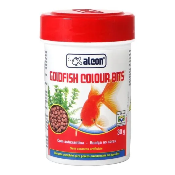Ração * Alcon Goldfish Colour Bits 30g Foto 1