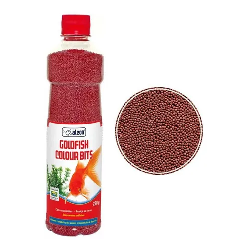 Ração Alcon Goldfish Colour Bits Para Peixes 220g Foto 1
