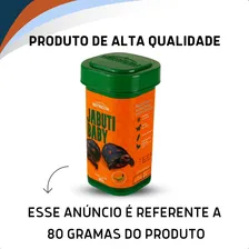 Ração Alimento Tartarugas Jabuti Cágados Filhotes 80g Nutricon Foto mini 3