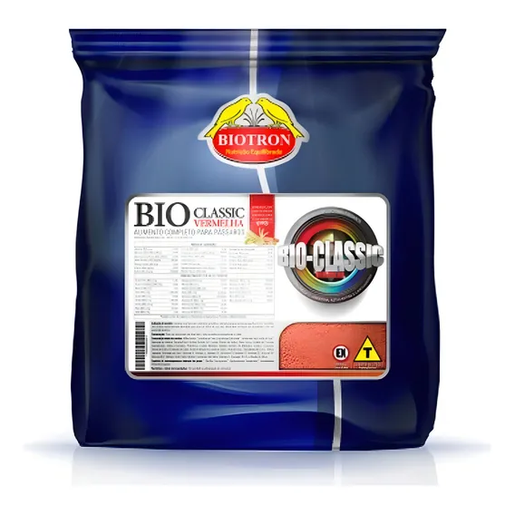 Ração Extrusada Biotron Bio-classic Vermelha 1 Kg Foto 1
