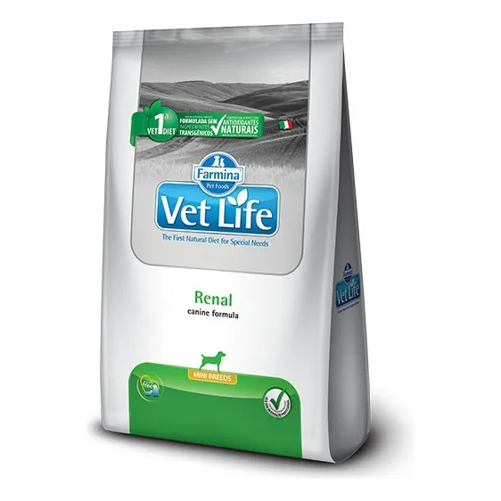 Ração Farmina Vet Life Canine Renal Cão Pequeno 2kg Foto 1