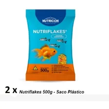Ração Flocos Nutriflakes 1kg Com 2 Pacotes 500g Nutricon Foto mini 3
