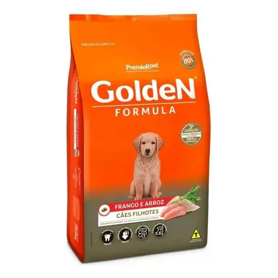 Ração Golden Formula Cães Filhotes Sabor Frango E Arroz 3kg Foto 1